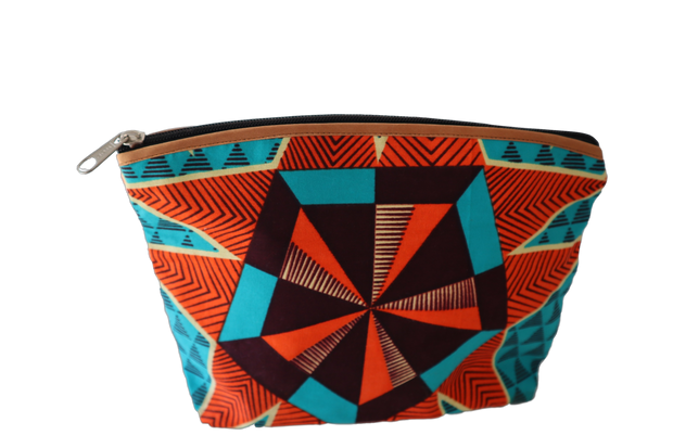 Handcrafted Kitenge Travel Cosmetic Bag